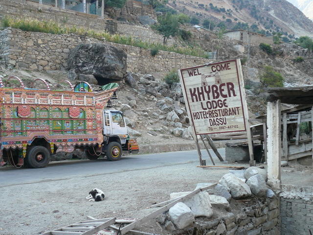 Our first hotel at the landslide